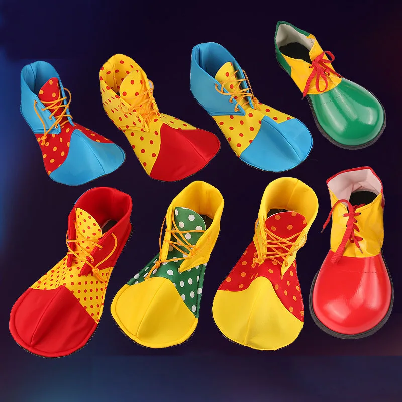 Adult Kids Circus Clown Shoes Cosplay Costume  Performance Props  Carnival Party Fancy Dress Halloween