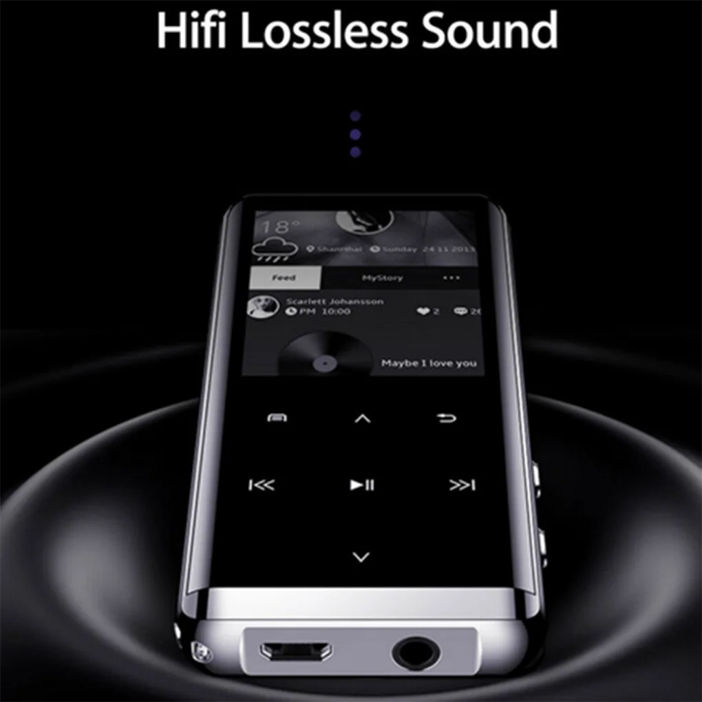 16GB Bluetooth MP3-плеер HIFI спортивные музыкальные колонки магнитофон с fm-радио без потерь сенсорный экран портативный музыкальный плеер