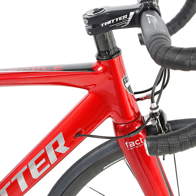 

Highway Off-road Bike 16-speed Bend Aluminum Alloy Road Bike 700C Road Race Bike Double V Brake Carbon Fibre Bicycle