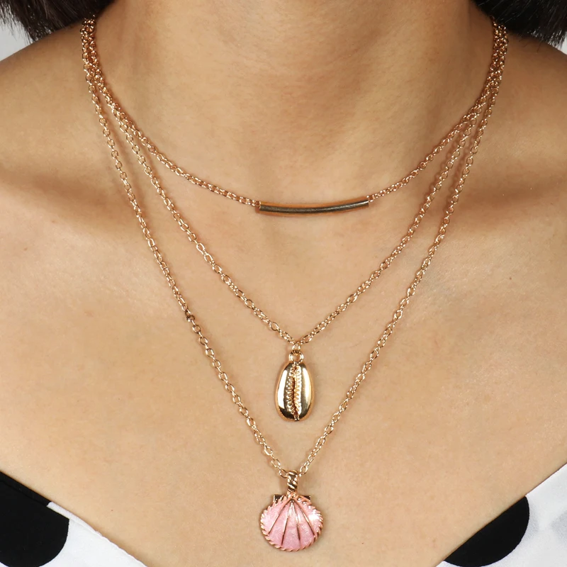 Летние DIY подарки золотой цвет многослойная эмалированная оболочка Женская