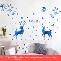 warm bedroom wallpaper decal wall decor bedside background self adhesive plane wall sticker multi piece package