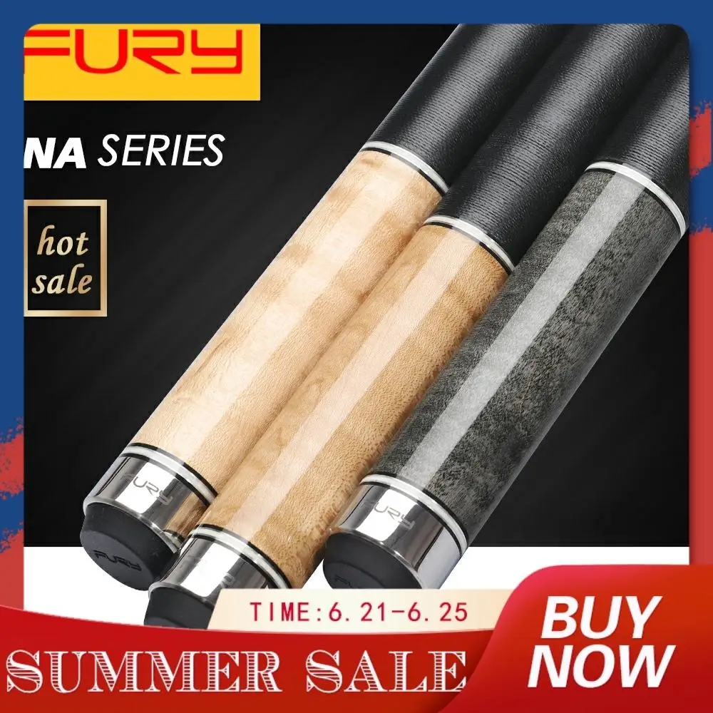 

FURY NA Series Billiard Pool Cue 11.75mm/12.75mm Tiger Tip 147cm Length Handmade Maple Shaft Quick Joint with Excellent case
