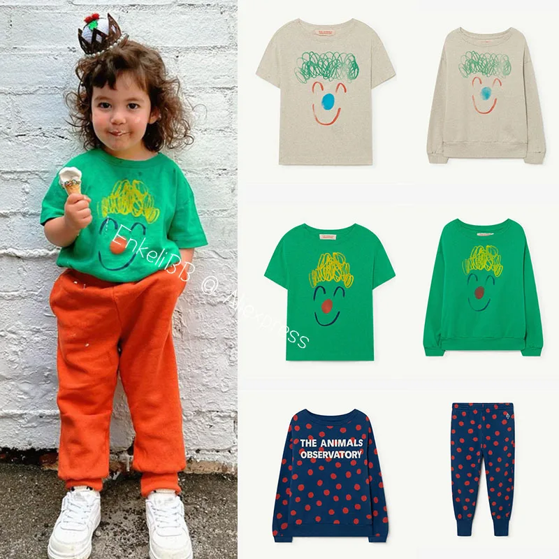 

EnkeliBB 22SS TAO Brand Kids Clothes Spring and Summer Sweatshirt and T Shirt Children Boy and Girl Fashion Clothes Tops T A O