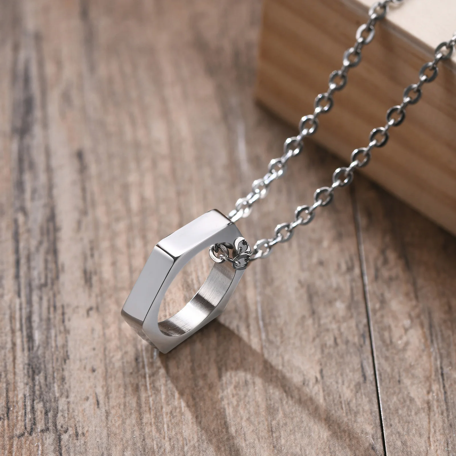 Мужское ожерелье винтовая подвеска с шестигранной головкой шестиугольный