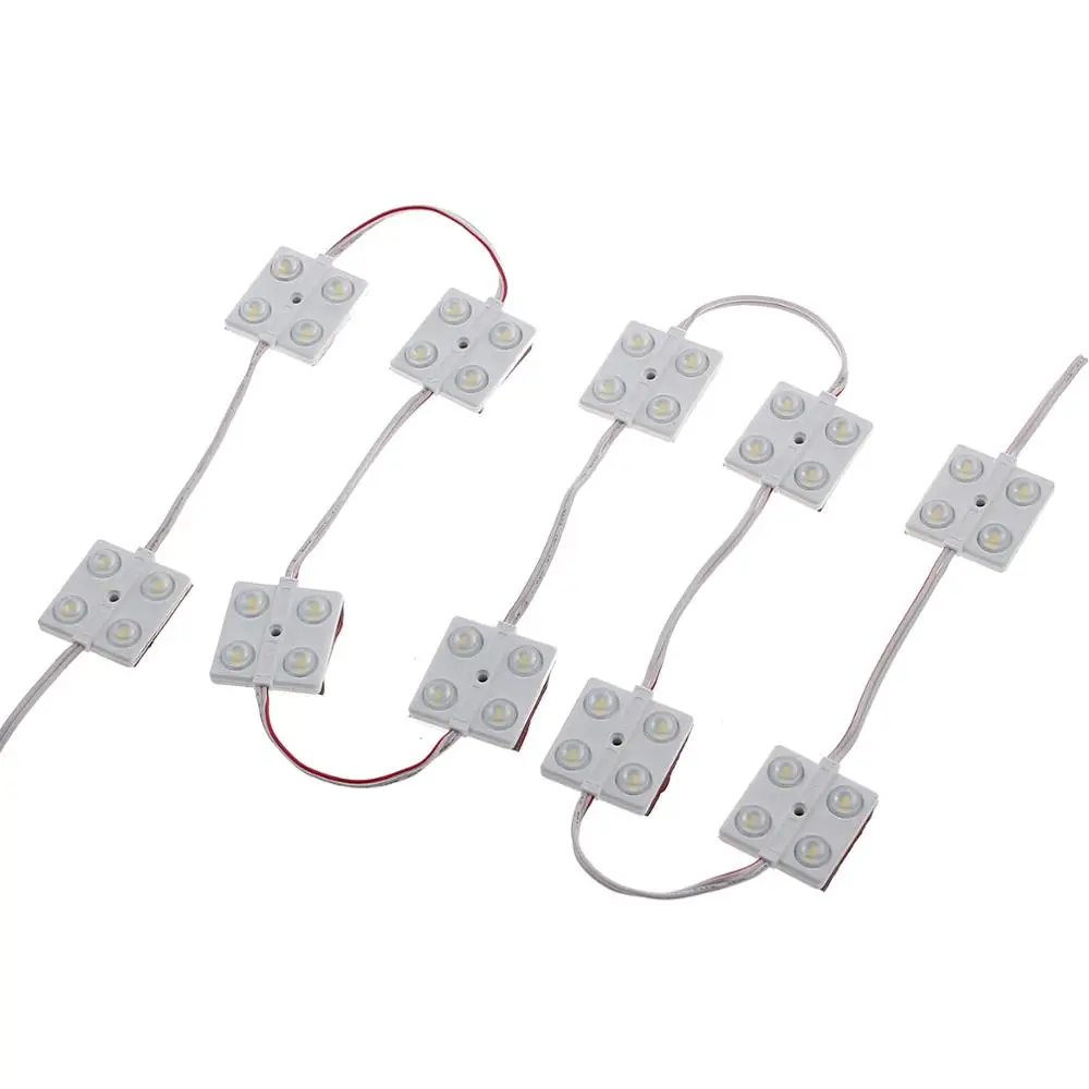 AUTOUTLET 10 pcs 40LED Module LED DC12V Waterproof Advertisement Design Modules White FOR RGB Color Super Bright Lighting | Автомобили и