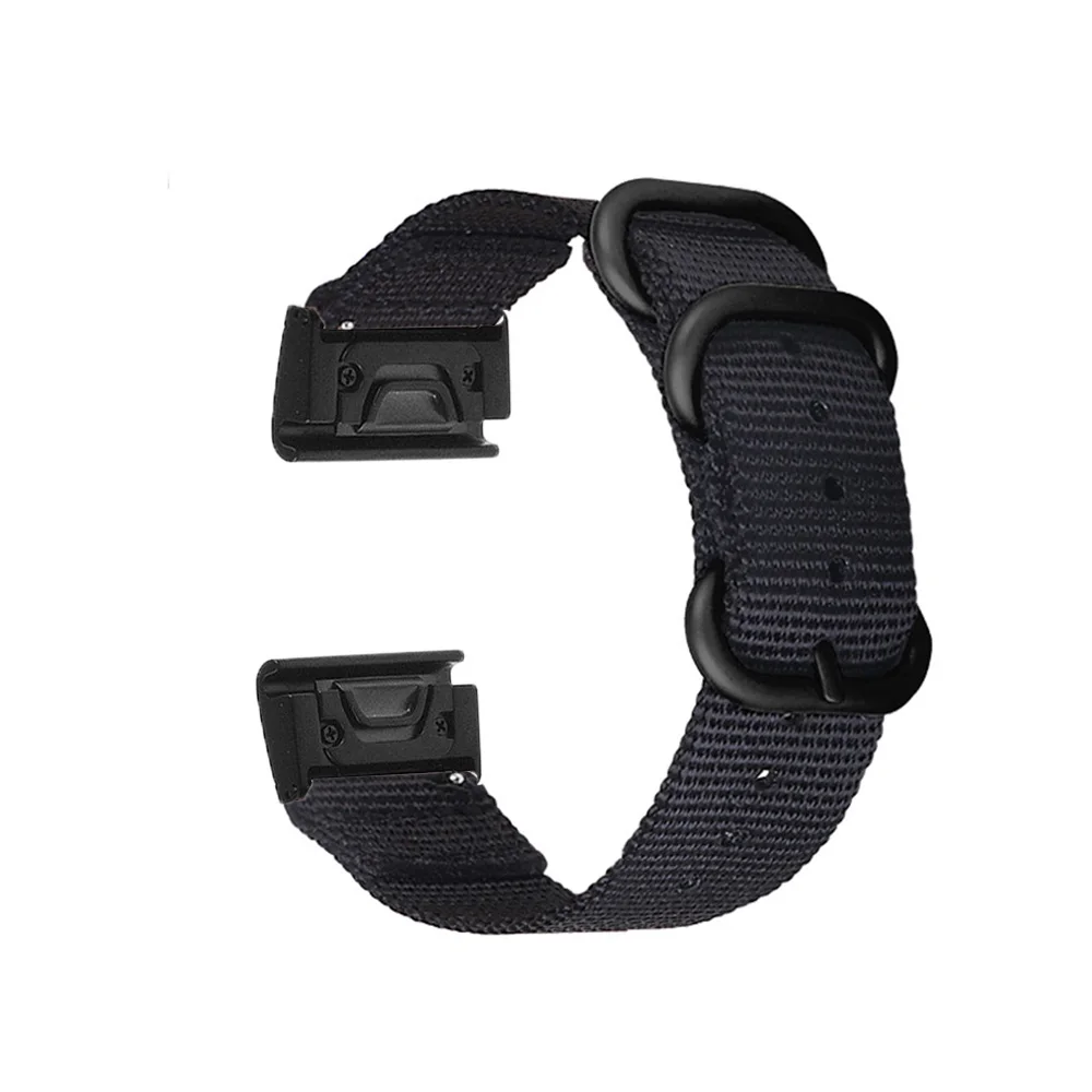 Ремешок нейлоновый для наручных часов Garmin Fenix 6S 6 6X 5S 5 5X 3 3HR Forerunner 935 945