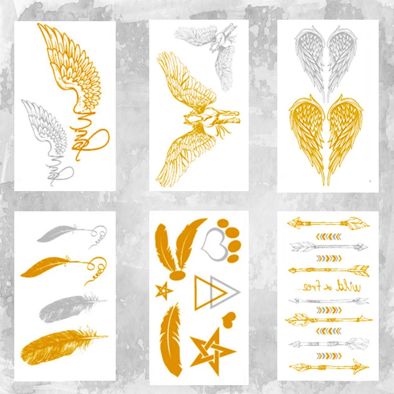 Новые водостойкие Временные татуировки-наклейки для боди-арта вечерние | Красота