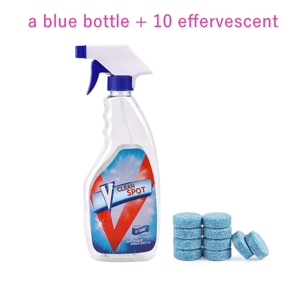 Blue 1 шт. = 4л воды) Многофункциональный очиститель Vclean Spot Effervescent Спрей очиститель дома чистка унитаза очиститель стекла - Тип аромата: Blue