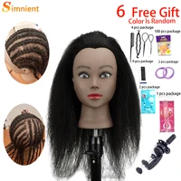 afro mannequin heads real hair for braiding cornrow practice head training mannequin dummy heads professional styling hairstyles