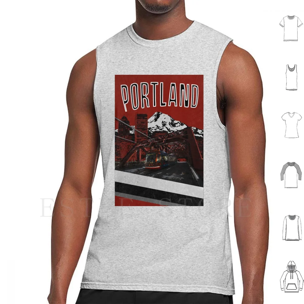 Блейзер без рукавов Постер Портленда блейзер для баскетбола Тихоокеанского