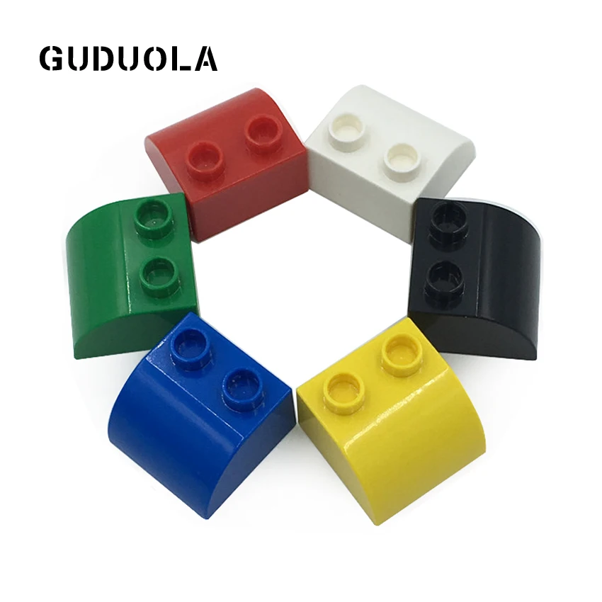 10 шт./лот большой кирпич изогнутый 2 отверстия строительный блок пол Acr кирпичи