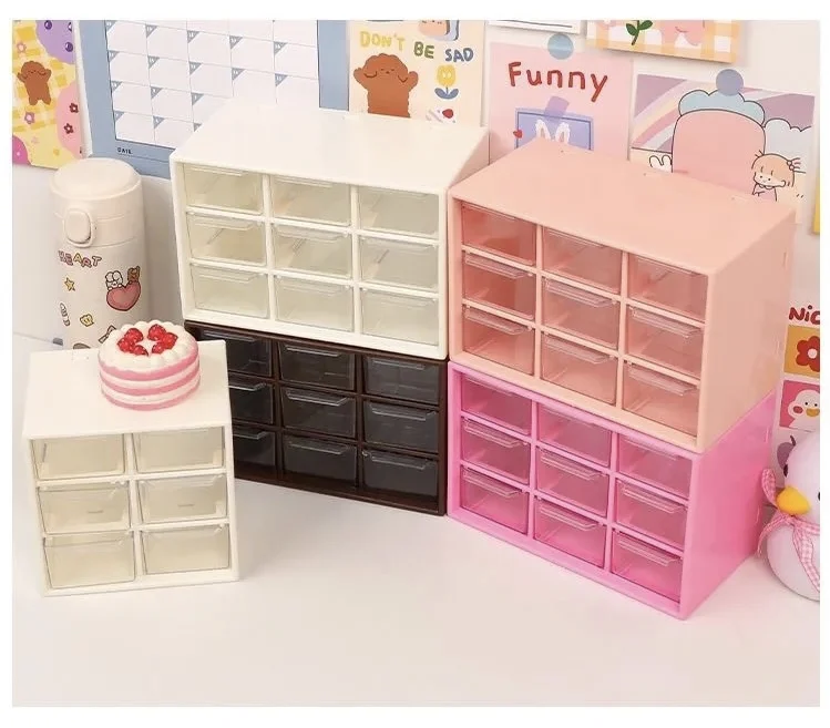 Ящик для хранения в спальне с 9 ячейками миниатюрные офисные принадлежности