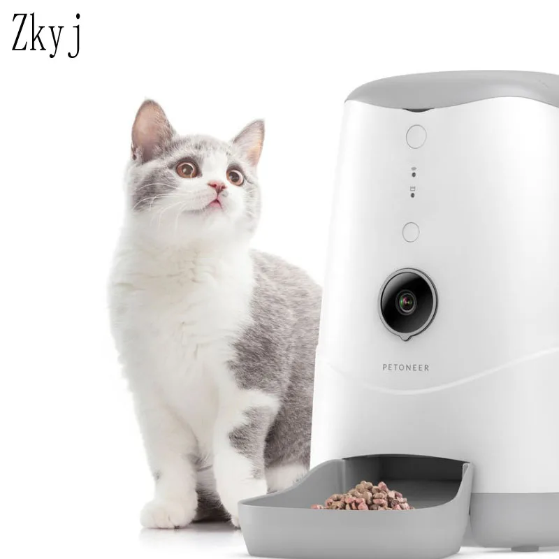 Умная Автоматическая медленная кормушка для собак и кошек перезаряжаемый