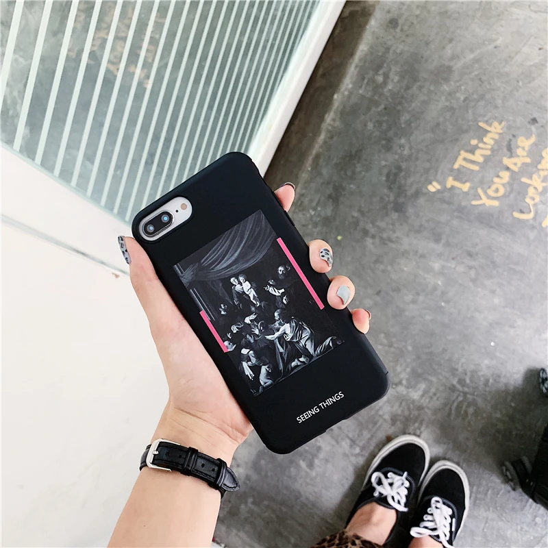 Классический белый Знаменитый модный чехол для телефона для iphone 11 Pro 6 S 7 8 plus X XR XS MAX OW oil Brooklyn мост coque