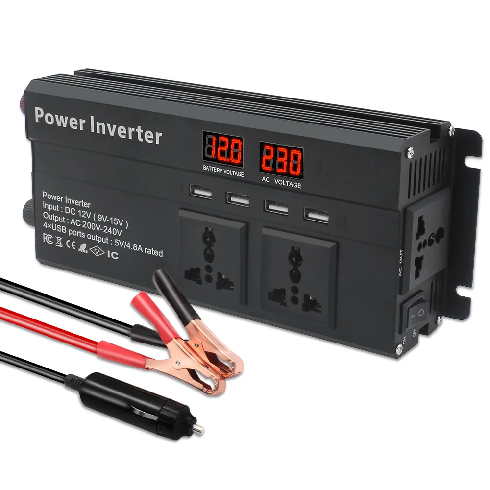 Преобразователь lvyuan 200-240. Инвертор lairun 12v-220v 2000w. Инвертор 2000вт. Преобразователь напряжения с 12 на 220 2000вт. Инвертор с зарядником.