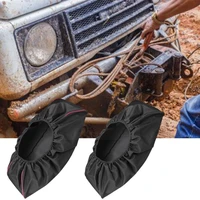1pc durable 600d soft waterproof winch dust cover driver driver car black recovery accessories oxford cloth recovery p3k2