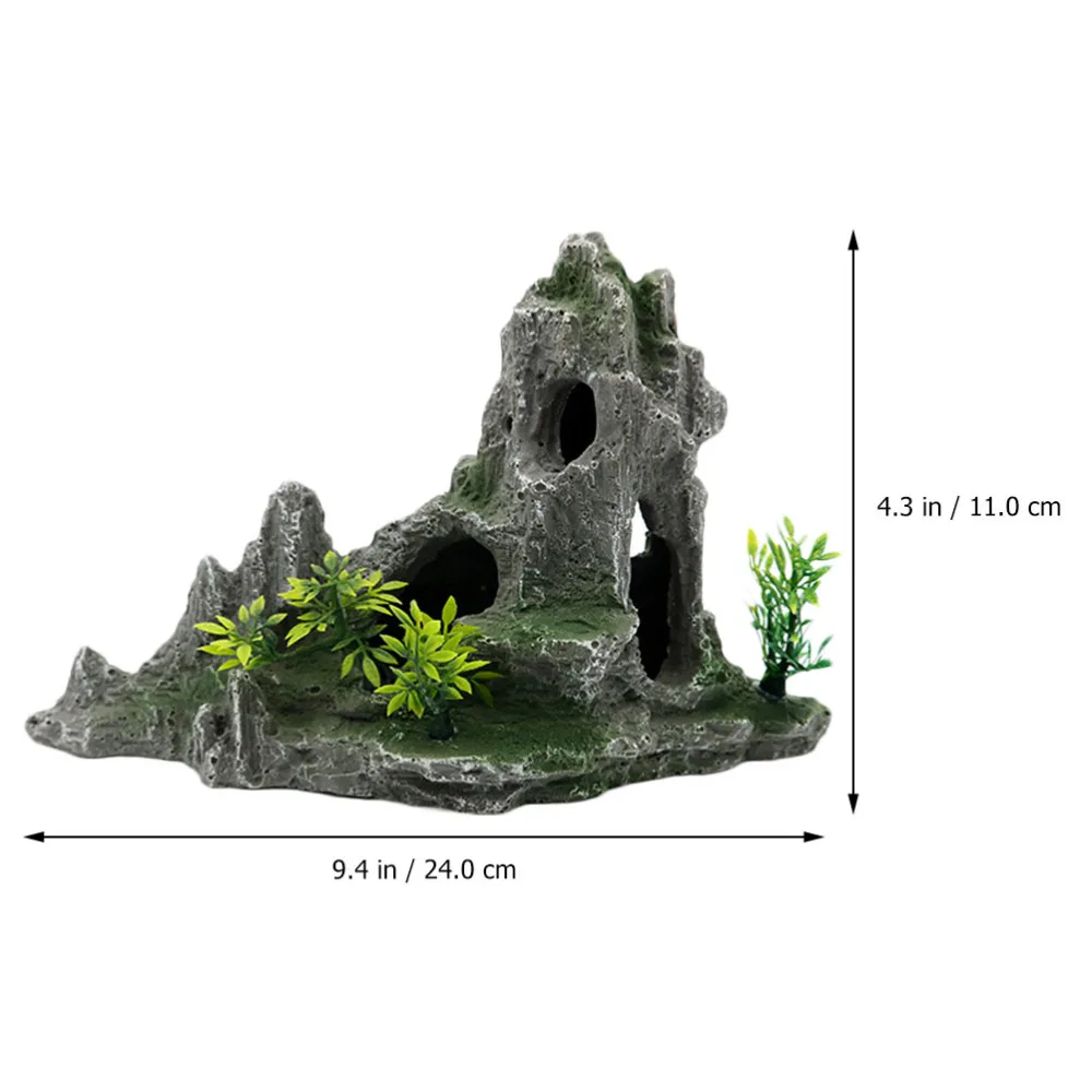 

Aquarium Fish Tank Decorative Mountain Landscape Ornaments Resin Home Decoration