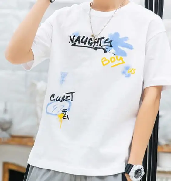 

Men's short sleeve T-shirt 2021 new Korean inschao brand T-shirt Summer Youth