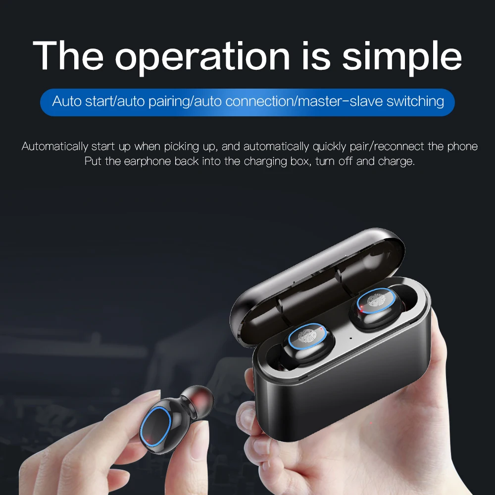 A1 A2 TWS Bluetooth-наушники Настоящие беспроводные наушники Handfree-наушники 5 0 Музыка