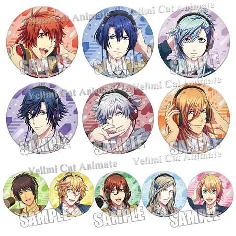 1 шт. аниме Uta no Prince Sama Aijima HIjirikawa акриловые значки мешки Подарки для женщин Hijab Pins