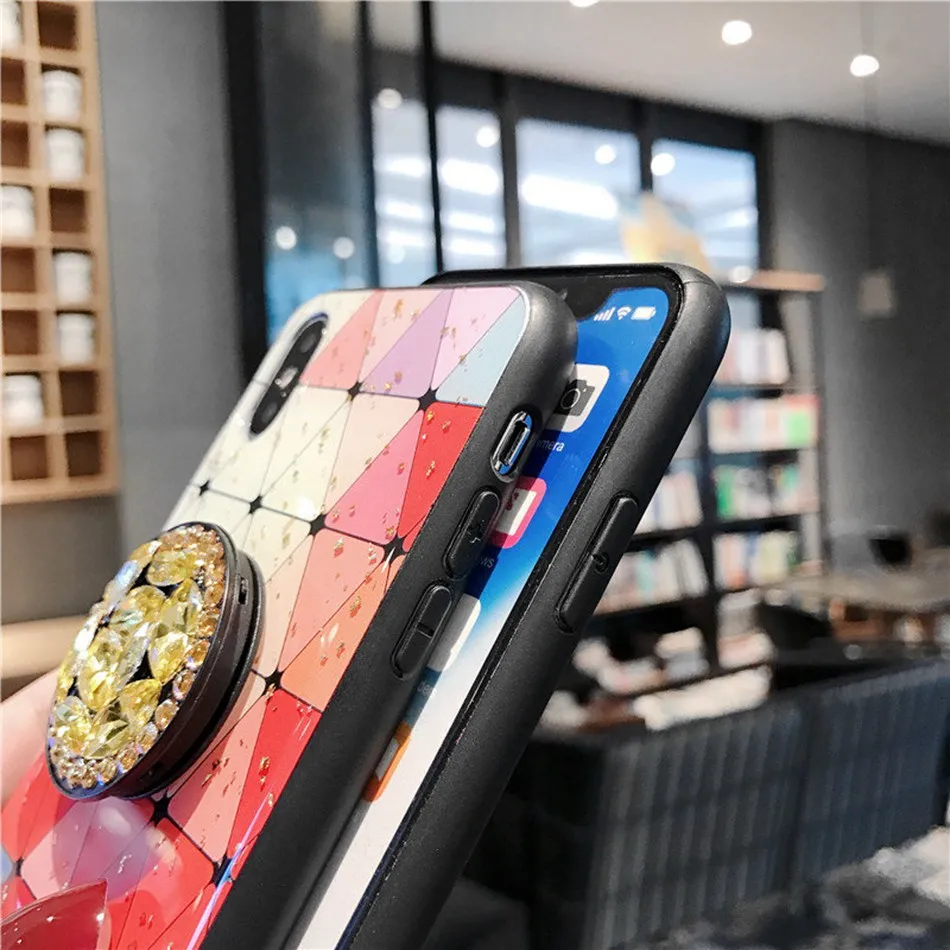 Искристый Блестящий бриллиантовый чехол Coque для samsung s8 s8Plus s9 Plus s7 s7edge s10 s10Lite s10Plus 5G