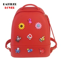 women creative silicone flower backpack new fashion cartoon school bag lady waterproof shoulder flaps female travel shop bagpack