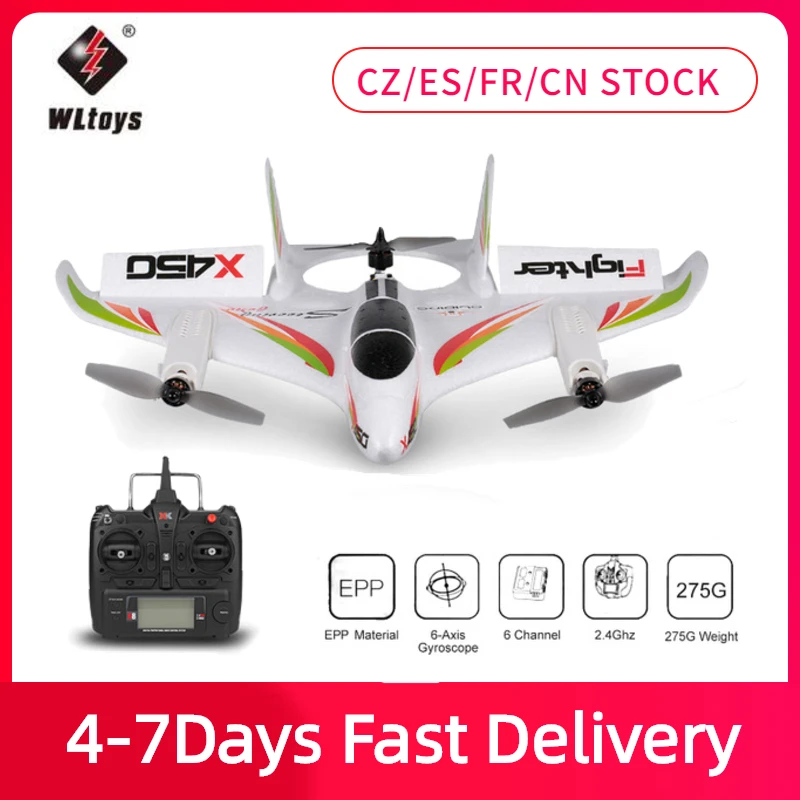 WLtoys XK X450 2 4G 6CH 3D/6G Квадрокоптер с дистанционным управлением вертикальный взлет
