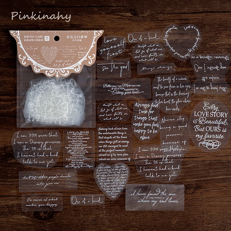 40 X Винтаж любовь Поэзия пуля журнал декоративные наклейки из бумаги васи сумка