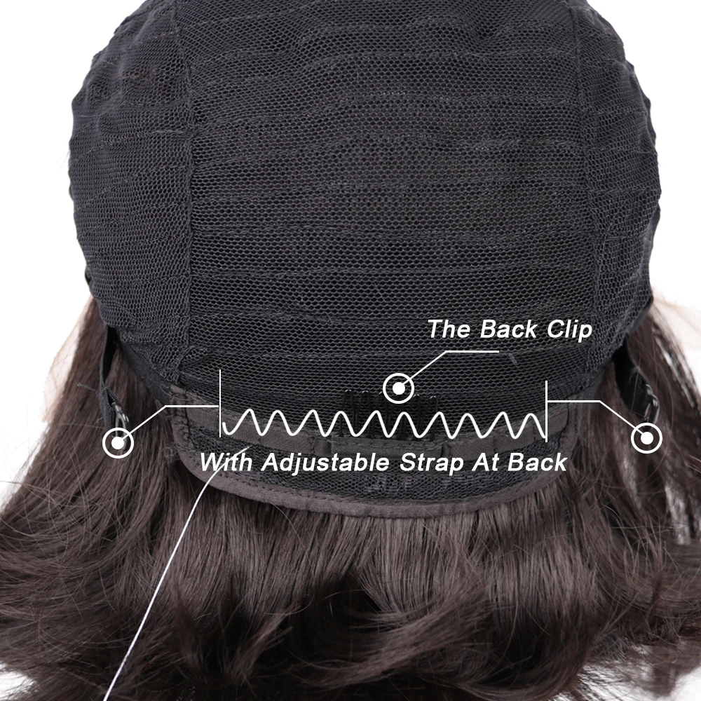 Парик современный Королевский из натурального прямого волоса средней части