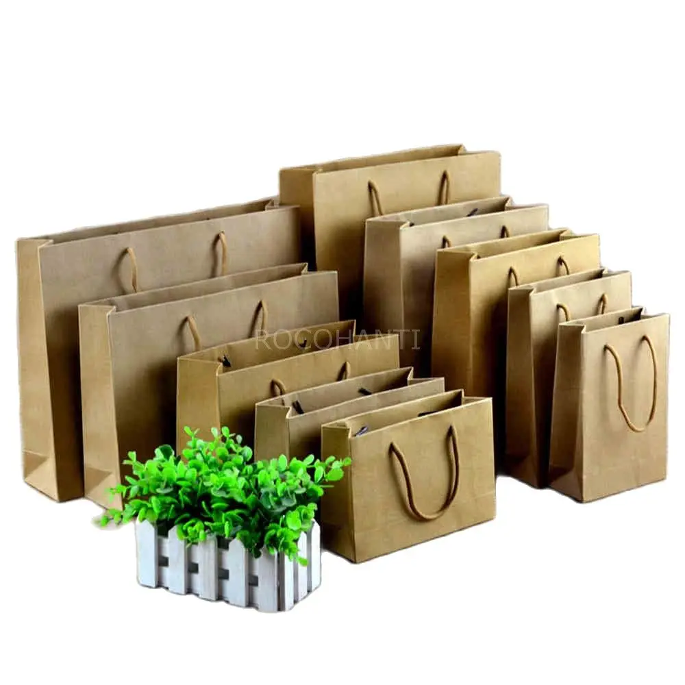 Пакеты для покупок из матовой крафт бумаги 250 г 50 шт.|shopping bag custom logo|shopping custombag shopping |