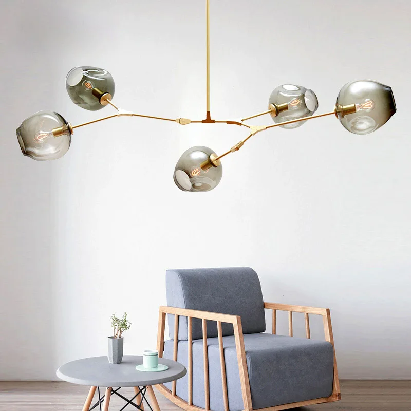

Dropshipping Nordic Modern Pendant Lights Designer Glass Pedant Lamps Art Decoration Light Fixtures for Bar Dining Living Room