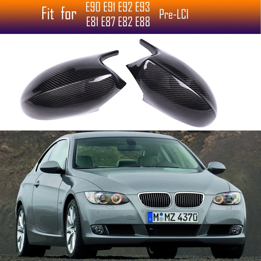 

Auto Car Rearview Side Mirror Cover Cap Rear View Mirror Housing Mirror Shell Car Accessorie For BMW E81 E90 E92 E93 Series