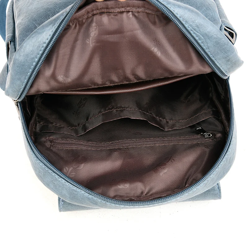 

Women Backpack high quality Leather Fashion school Backpacks Female Large Capacity Shoulder Bag for teenage girls Travel Back