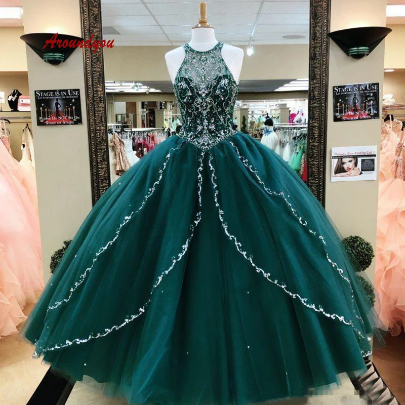 Роскошные бальные платья бальное платье отделанный кристаллами тюль для