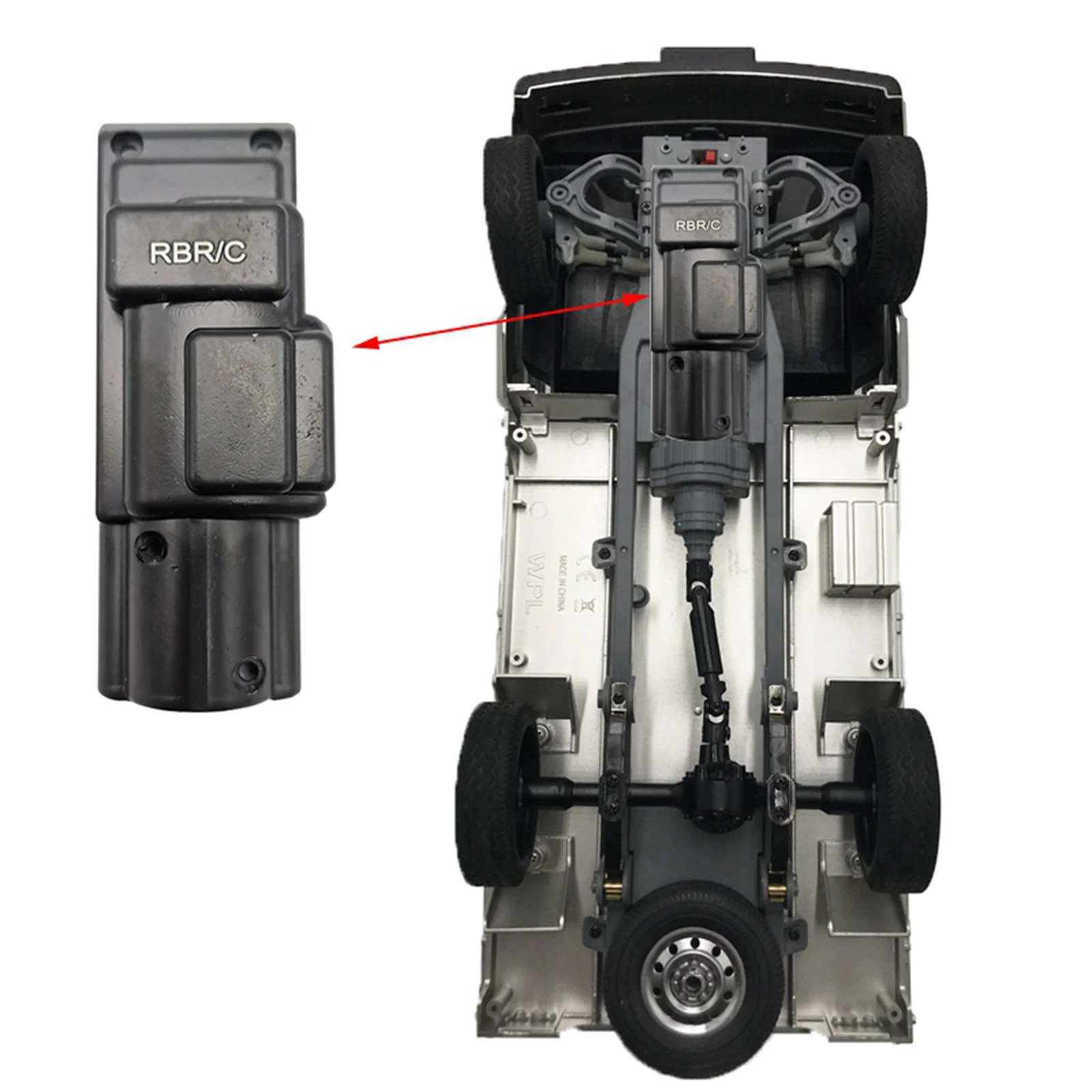защита шасси rc для wpl d12 4wd автомоб