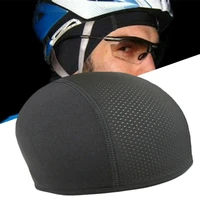 cooling skull cap helmet lining beanie dome cap breathable sweat absorbent cycling running hat body building fitness equipment