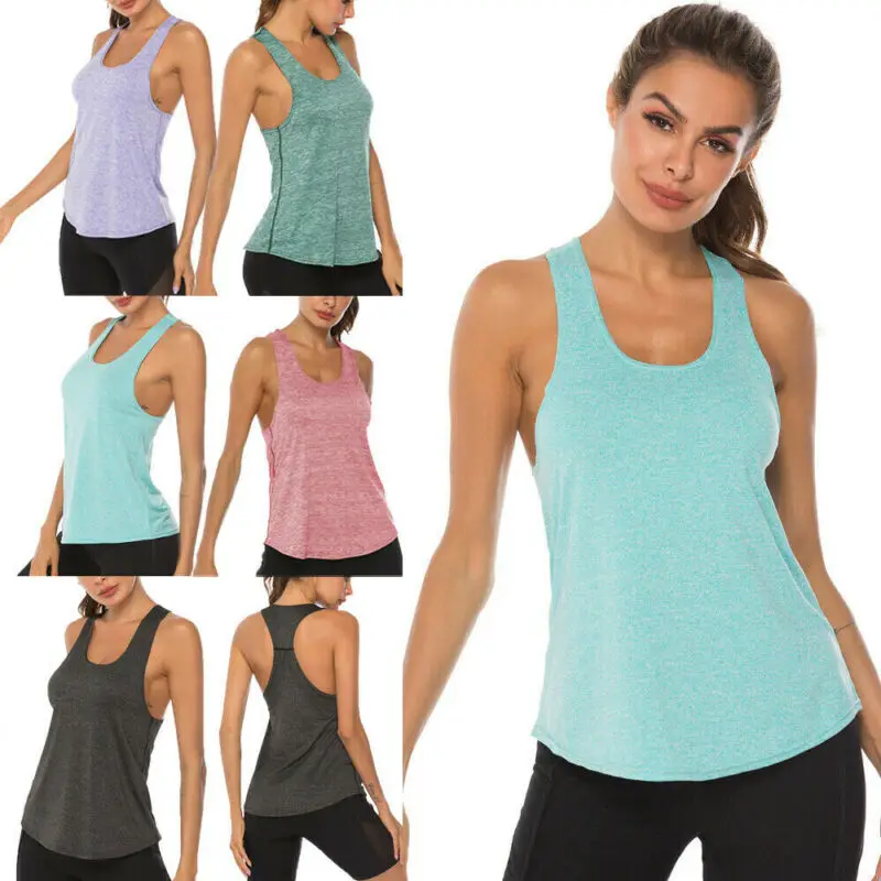 Модный спортивный повседневный жилет для женщин без рукавов однотонный бега