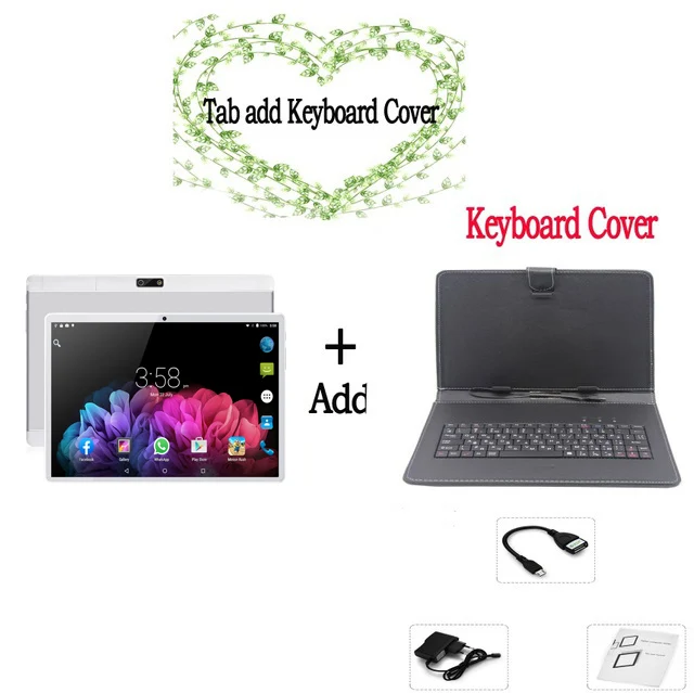 Bundle 4 10,1 дюймовый планшетный ПК, 3G/4G, телефонный звонок, 8 ГБ/128 ГБ, Android 9,0, десять ядер, 1,5 ГГц, две sim-карты, поддержка OTG, Wi-Fi, Bluetooth, планшет+ клавиатура - Bundle: Bundle 4