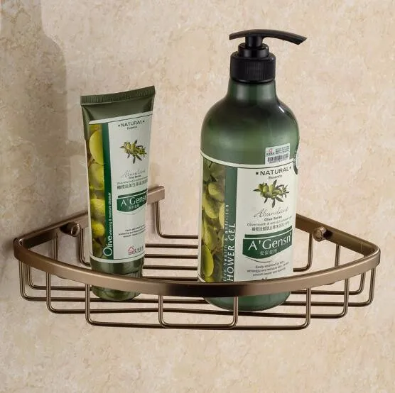 Настенная Античная бронзовая алюминиевая полка для ванной комнаты держатель