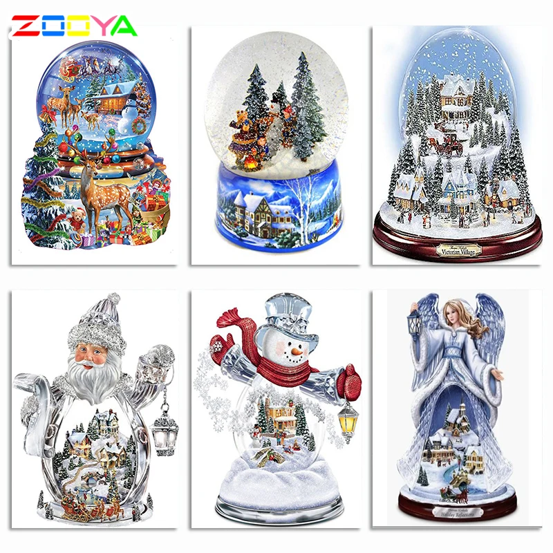 

5d Diamond Painting Christmas Full Square/Round Diamond Embroidery Sleigh Landscape Elk Home Decor Mosaic Santa Elk Sale zh042