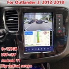Для Mitsubishi Outlander 3 GF0W GG0W 2012-2018 экран Tesla Android 11 мультимедийный видеоплеер Авторадио навигационный приемник