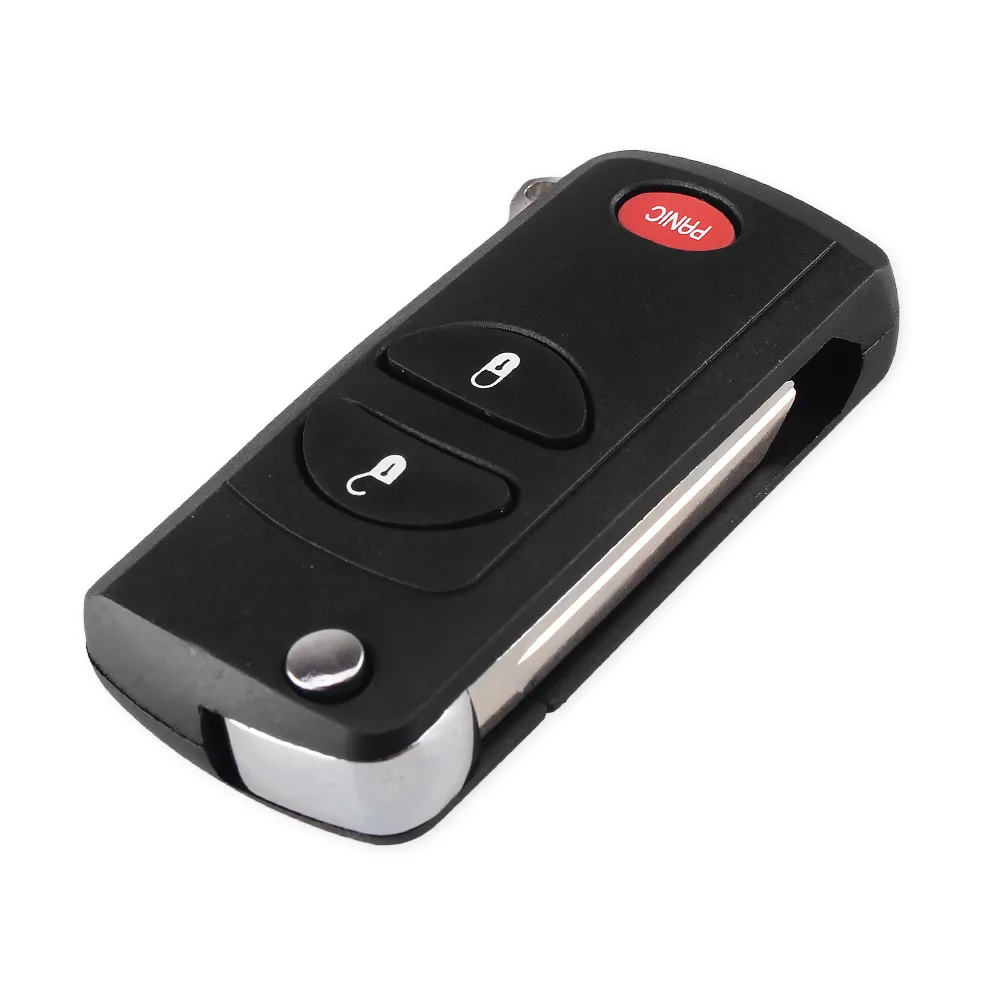 Складной чехол KEYYOU для Chrysler Dodge Jeep 1998-2004 Cherokee Grand 2 + 1 кнопки пульт дистанционного