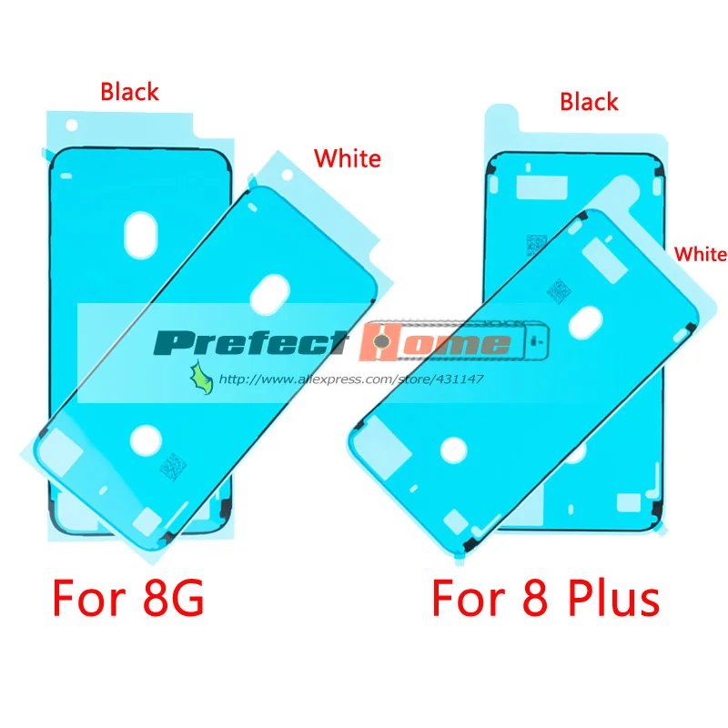 1 шт. водонепроницаемый стикер для iPhone XR XS MAX 6s 8G 8P X 7 P 7G 6s plus Клей предварительно вырезанный ЖК-экран Рамка Лента Запчасти