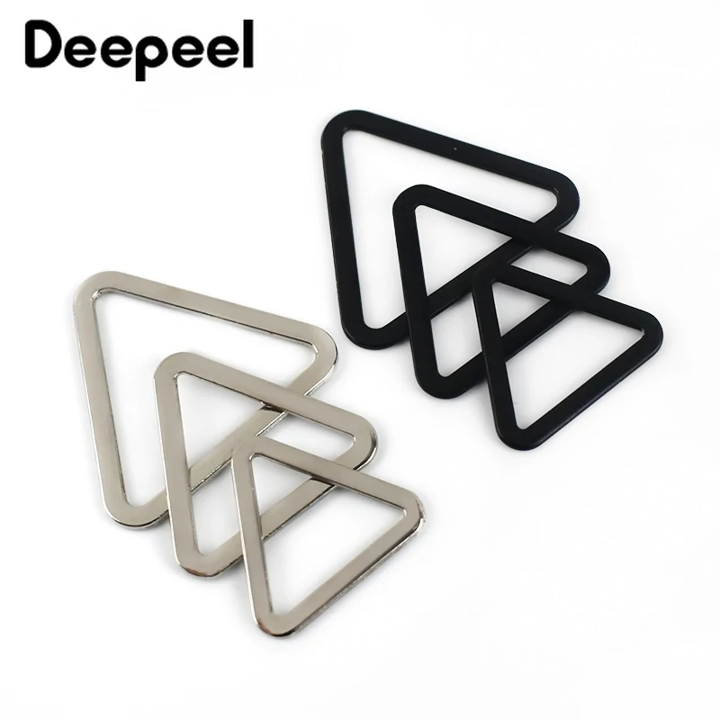 

30 шт. Deepeel 18/25/30/40 мм Металлические треугольные кольцевые пряжки «сделай сам» для украшения одежды ручной работы кнопки регулировки мешков ф...