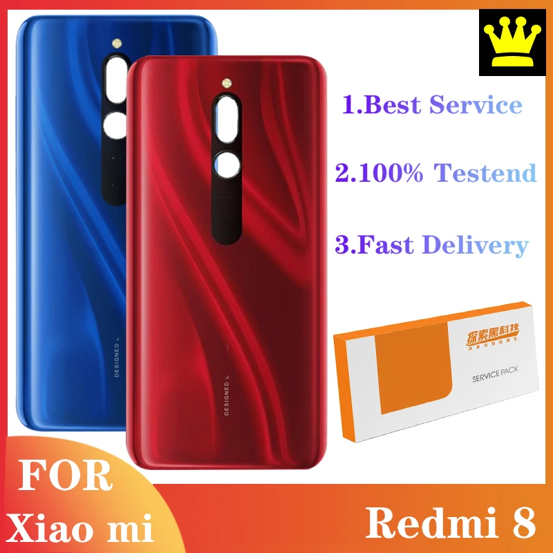 Оригинальный задний корпус для Xiaomi Redmi 8 крышка батареи Redmi8 задняя корпуса