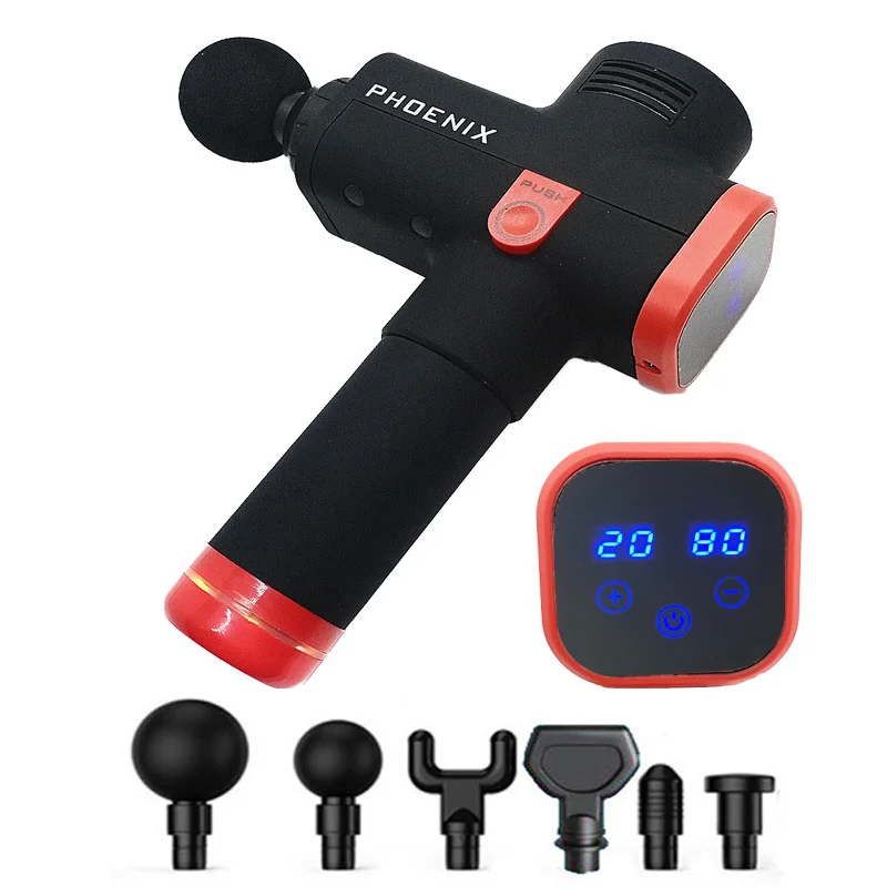 Новый массажный пистолет Phoenix A2 с сенсорным экраном расслабляющий домашняя