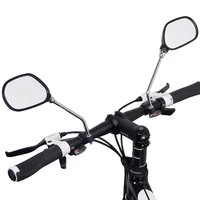 1 pair bicycle rear view mirror bike cycling wide range back sight reflector angle adjustable left right mirrors