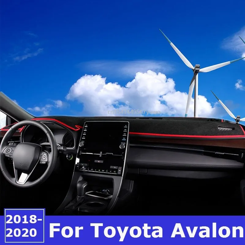 

For Toyota Avalon 2018 2019 2020 Car Dashboard Avoid Light Pad Instrument Platform Desk Cover Mat Carpets Anti-uv Accessories