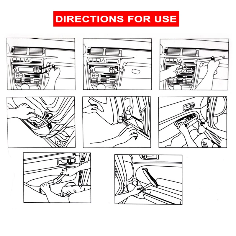12 шт. двери автомобиля клип Панель радио автомобиль аксессуары Даш Аудио