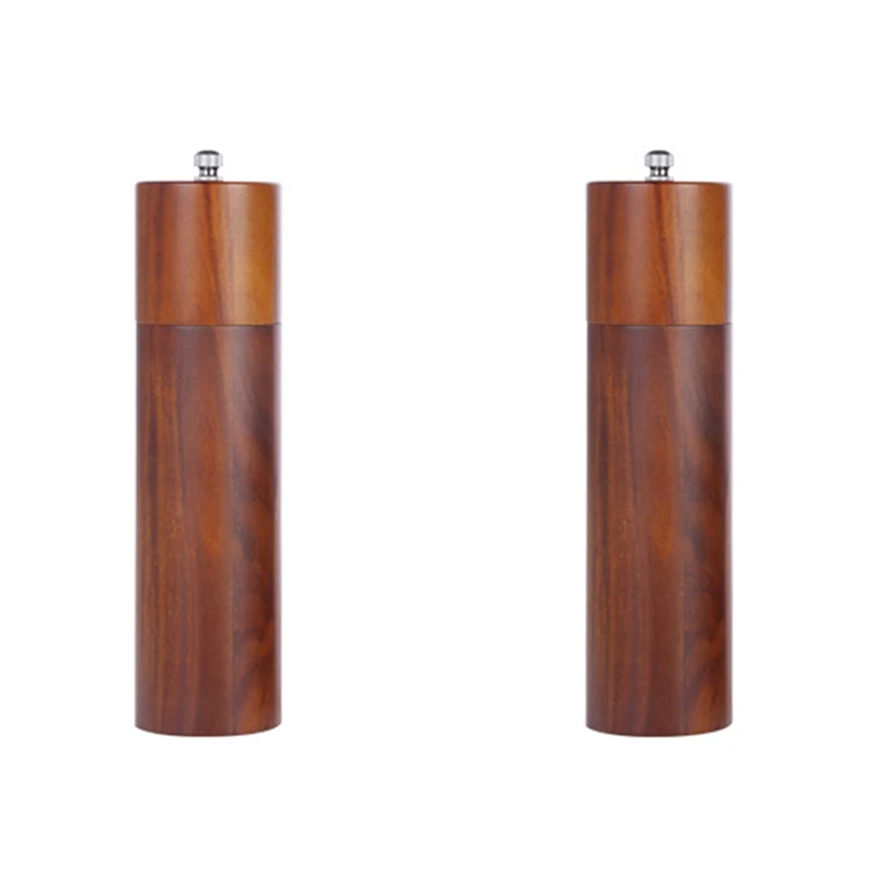 

Salt/Pepper Grinders,Manual Wooden Salt and Pepper Mill,Adjustable Ceramic Grinder,for Kitchen